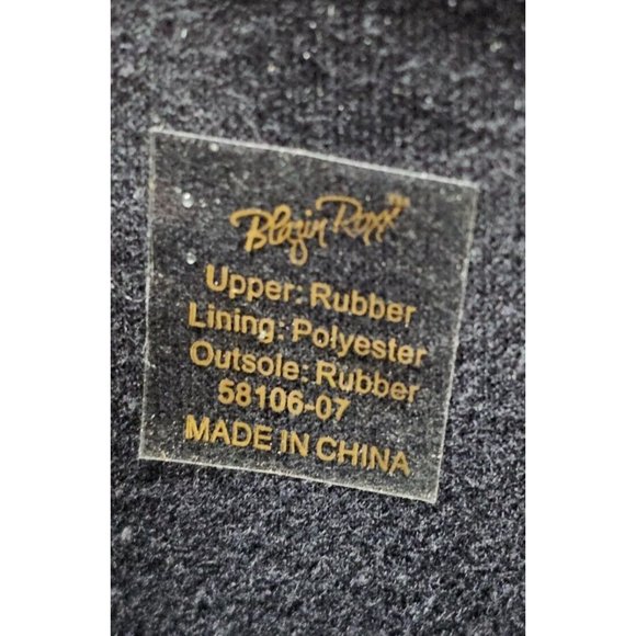 BLAZIN ROXX Layla Sz 7 Rain Boots Black White Outdoor Chore Cowgirl Boot 58906 - Picture 10 of 16